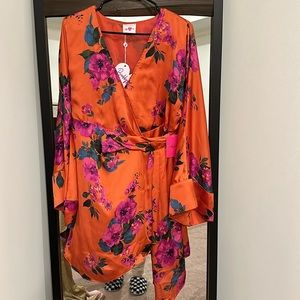 Buddy love silk printed dress size M with tag